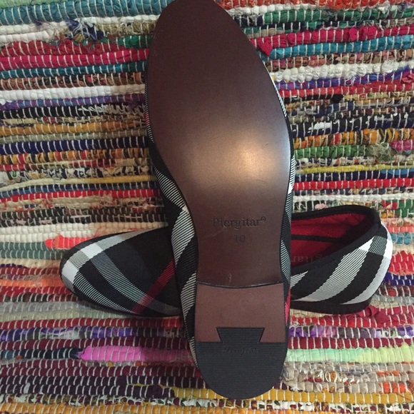 Never Worn Piergitar Plaid Men’s Loafers